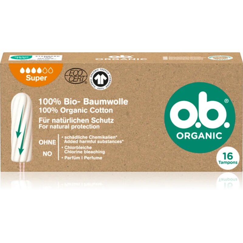 o.b. Organic Super tamponi 16 kos