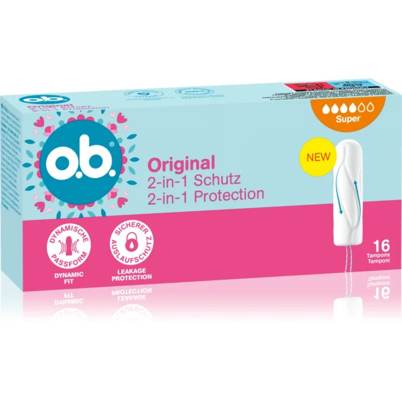 o.b. Original Super tamponi za močno menstruacijo 16 kos