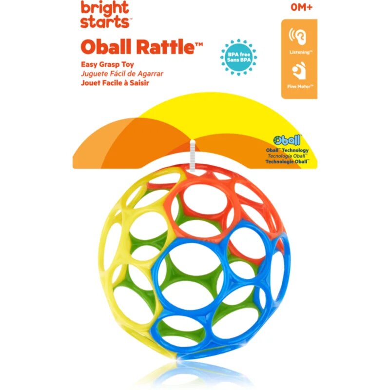 Oball Classic Easy-Grasp Toy igrača za otroke od rojstva color mix 1 kos