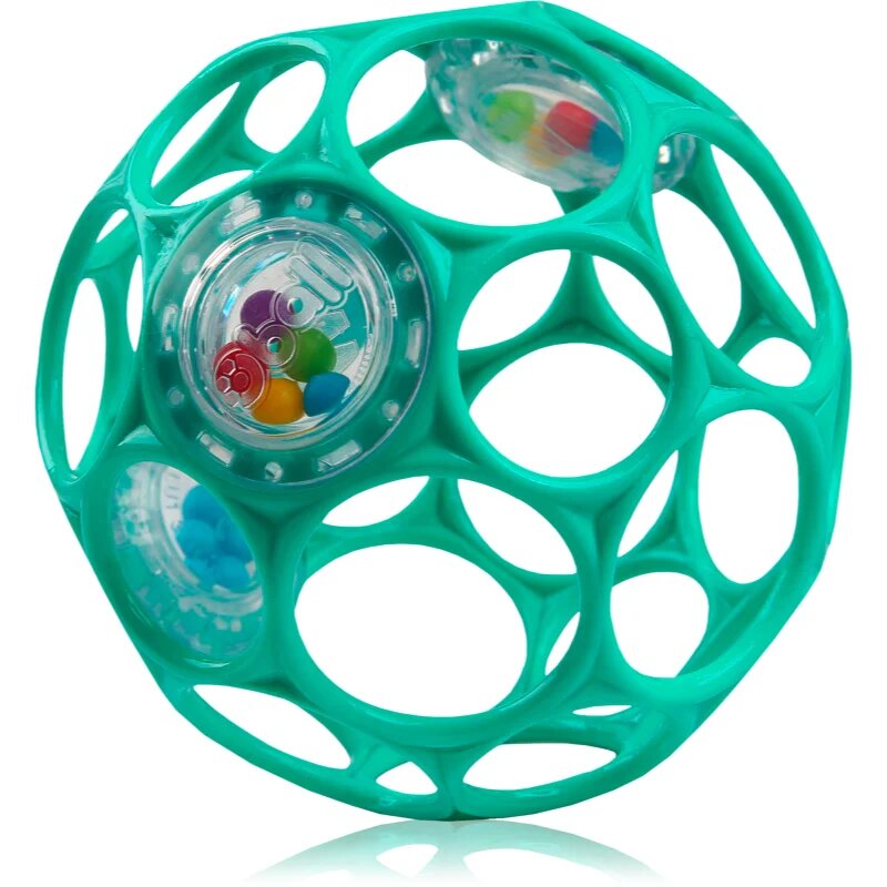 Oball Rattle ropotuljica 0 m+ Dark turquoise 1 kos