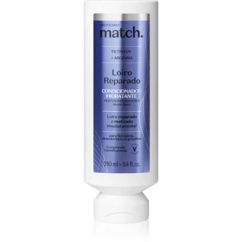 oBoticário Match. Blonde Repair regeneracijski balzam za blond lase 280 ml
