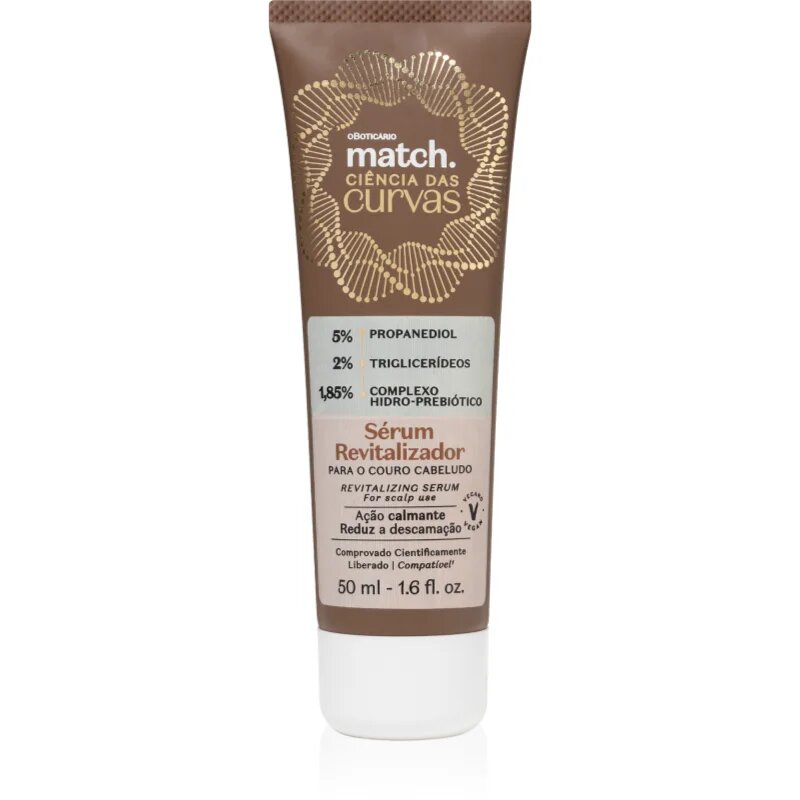 oBoticário Match. Science of Curves revitalizacijski serum za lasišče 50 ml