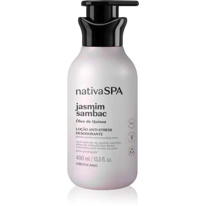 oBoticário Nativa SPA Jasmim Sambac pomirjevalni losjon za telo 400 ml