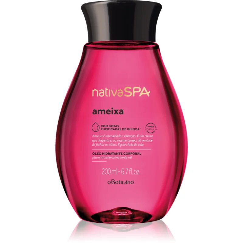 oBoticário Nativa SPA Plum Flower vlažilno olje za telo za kopel 200 ml