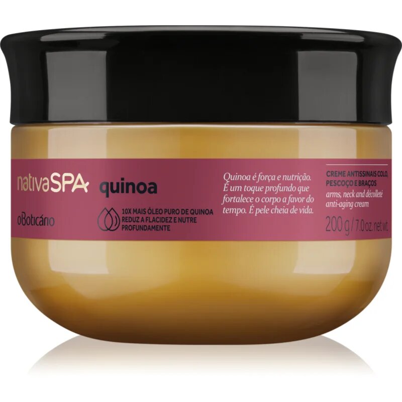 oBoticário Nativa SPA Quinoa krema za vrat in dekolte 200 g
