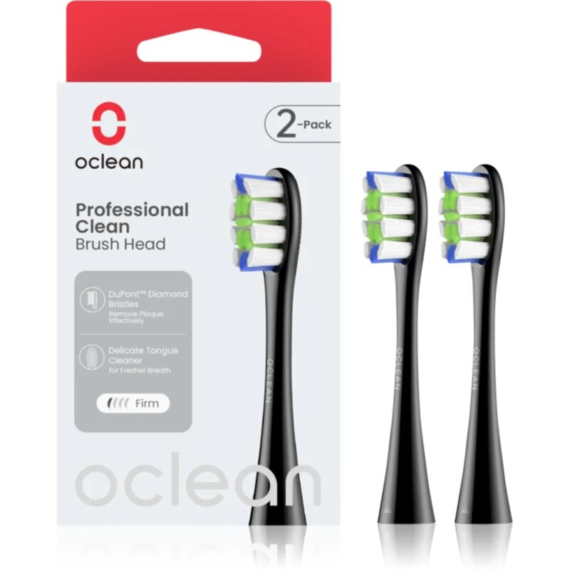 Oclean Professional Clean P1C5 B02 nadomestne glave Black 2 kos