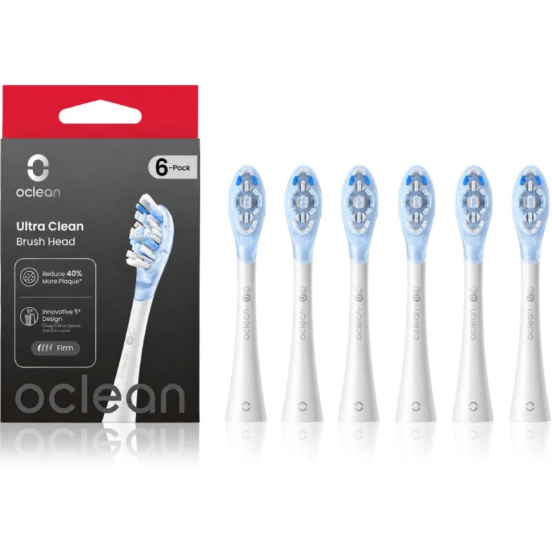 Oclean Ultra Clean UC03 W06 nadomestne glave za zobno ščetko white 6 kos