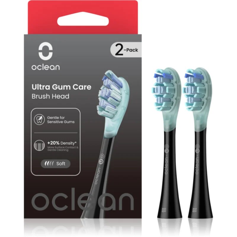 Oclean Ultra Gum Care UG02 nadomestne glave Črno 2 kos
