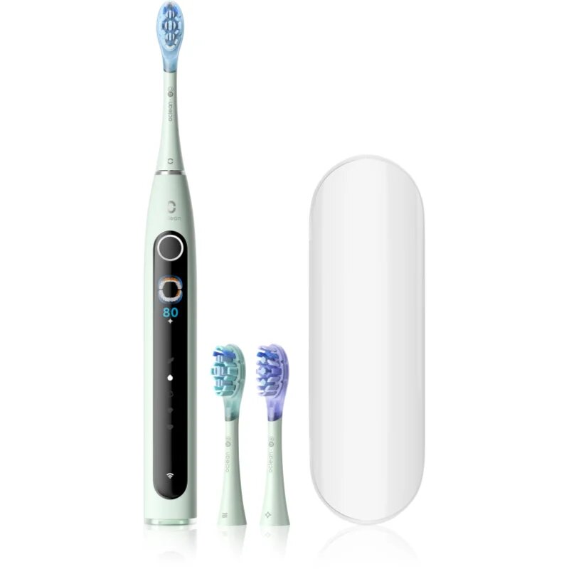 Oclean X Pro 20 Set sonična zobna ščetka + 2 nadomestni glavi s potovalnim etuijem Green