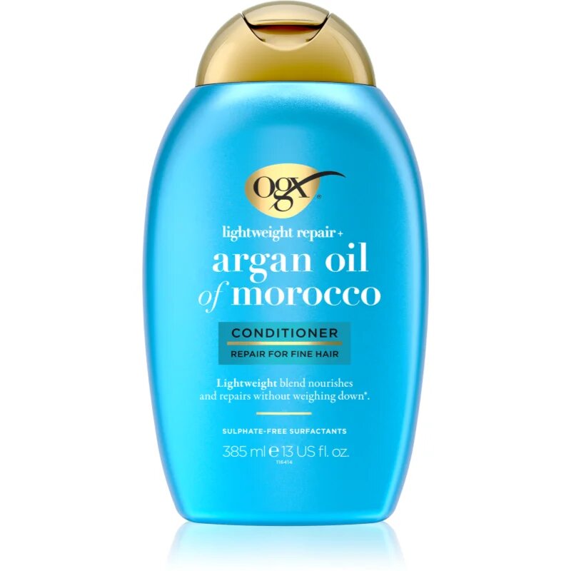 OGX Argan Oil Of Morocco Lightweight Conditioner lahek balzam za hidracijo in sijaj 385 ml