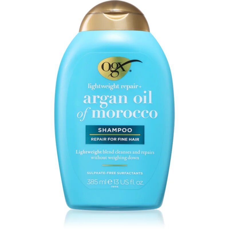 OGX Argan Oil Of Morocco Lightweight Shampoo šampon za hidracijo in sijaj 385 ml
