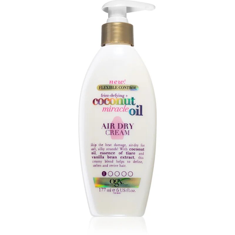 OGX Coconut Miracle Oil krema za glajenje proti krepastim lasem 177 ml