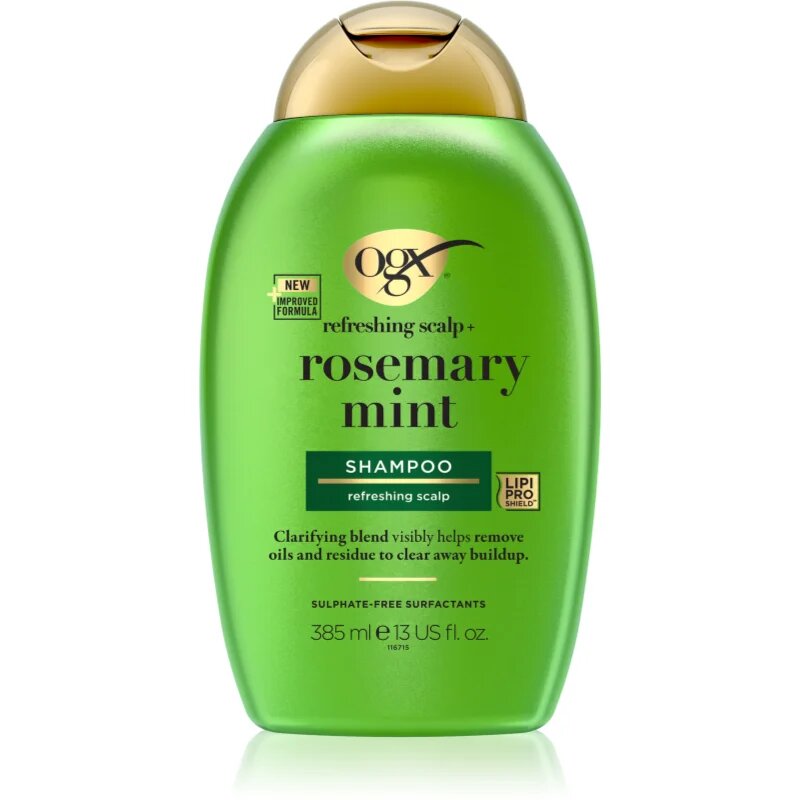OGX Rosemary Mint čistilni šampon za mastno lasišče 385 ml