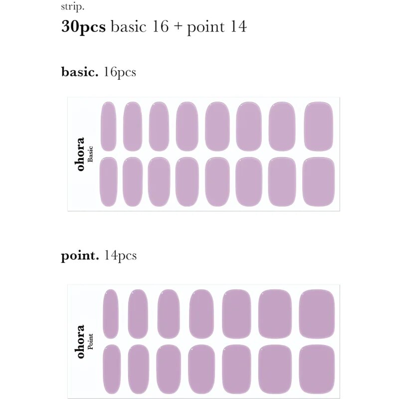 OHORA Gel Nail Sticker N Blueberry Jam nalepke za nohte odtenek NB-031 1 kos
