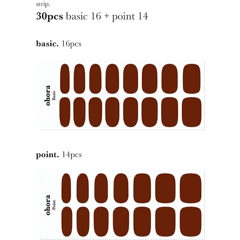 OHORA Gel Nail Sticker N Chilly nalepke za nohte odtenek NB-055 1 kos