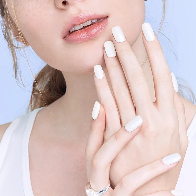 OHORA Gel Nail Sticker N Clean White nalepke za nohte odtenek NB-048 1 kos