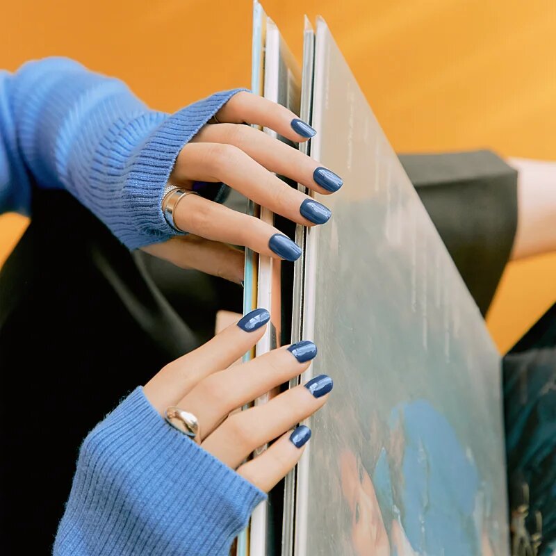 OHORA Gel Nail Sticker N Cream Indigo nalepke za nohte odtenek NB-071 1 kos