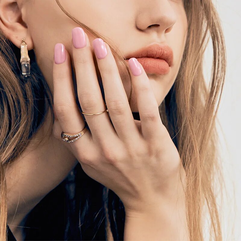 OHORA Gel Nail Sticker N Cream Pink nalepke za nohte odtenek NB-090 1 kos