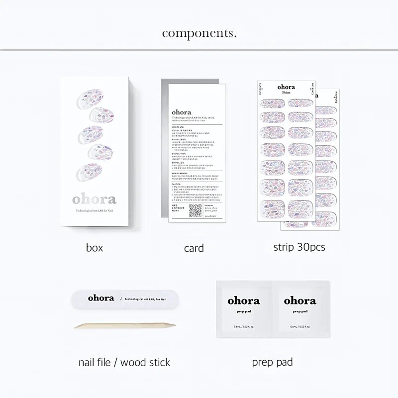 OHORA Gel Nail Sticker N Petal Rain nalepke za nohte odtenek ND-351 1 kos