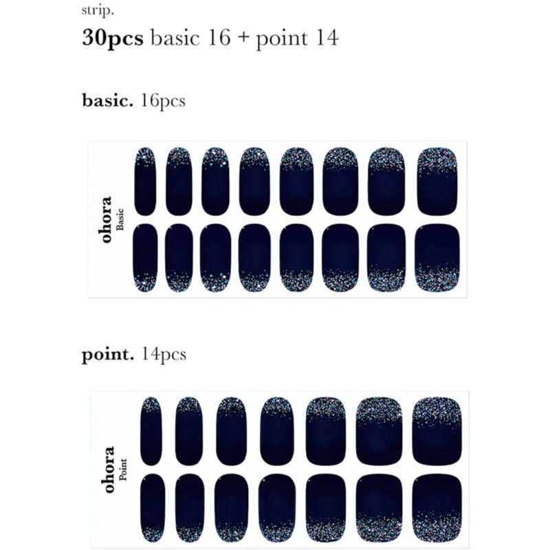 OHORA Gel Nail Sticker N Polaris nalepke za nohte odtenek ND-098 1 kos