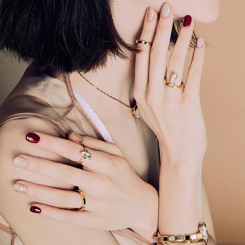 OHORA Gel Nail Sticker N Rosewood nalepke za nohte odtenek ND-047 1 kos
