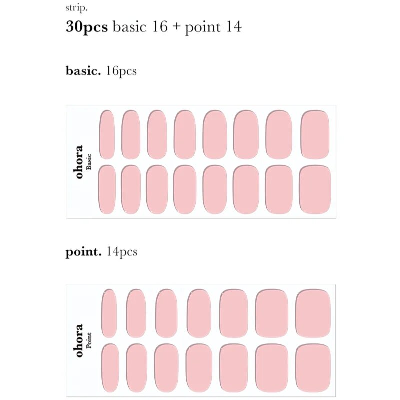OHORA Gel Nail Sticker N Tint Baby nalepke za nohte odtenek NB-102 1 kos