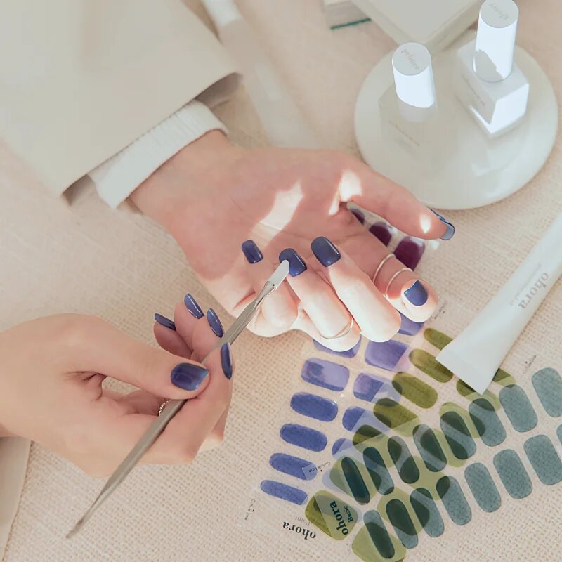 OHORA Gel Nail Sticker N Tint Bluesy nalepke za nohte odtenek NB-083 1 kos