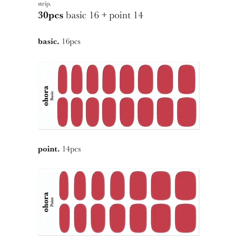 OHORA Gel Nail Sticker N Tint Brick nalepke za nohte odtenek NB-067 1 kos