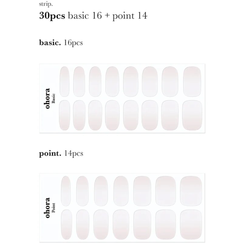 OHORA Gel Nail Sticker N Veil nalepke za nohte odtenek ND-361 1 kos