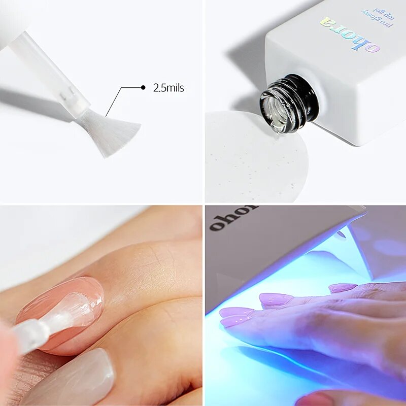 OHORA Pro Glossy Top Gel nadlak za nohte za bleščeč sijaj 10 ml
