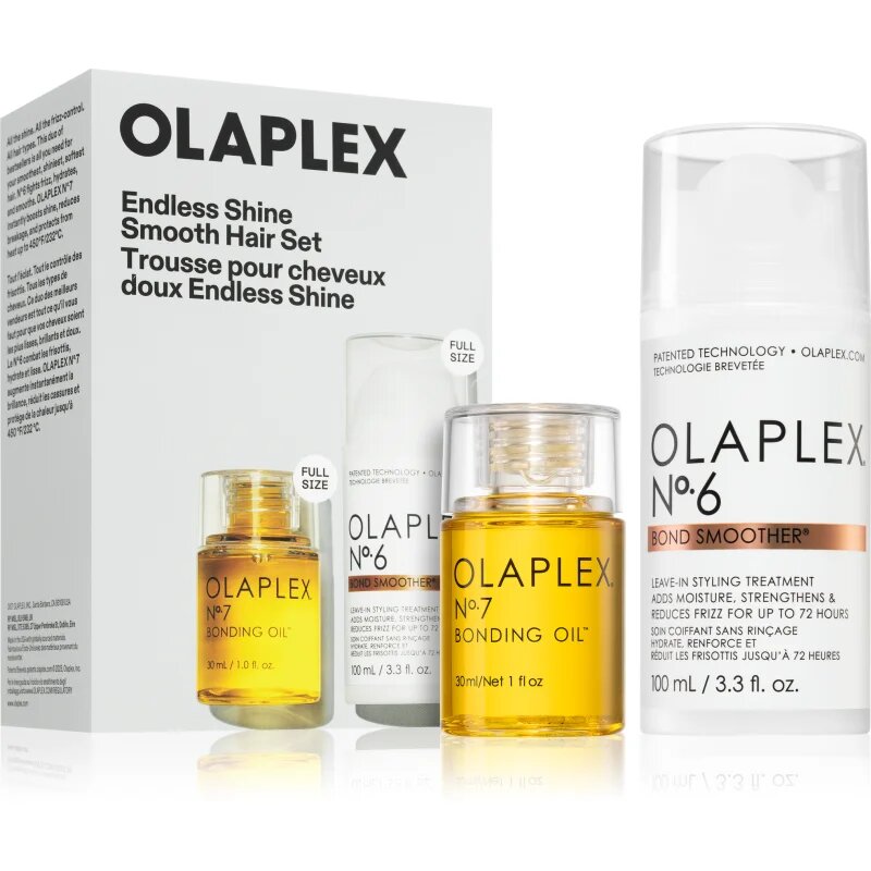 Olaplex Endless Shine Smooth Hair Set set za sijaj in mehkobo las 1 kos