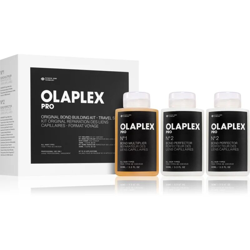 Olaplex Set Bond Building Kit Travel Size lasni tretma za kemično obdelane lase 3 kos