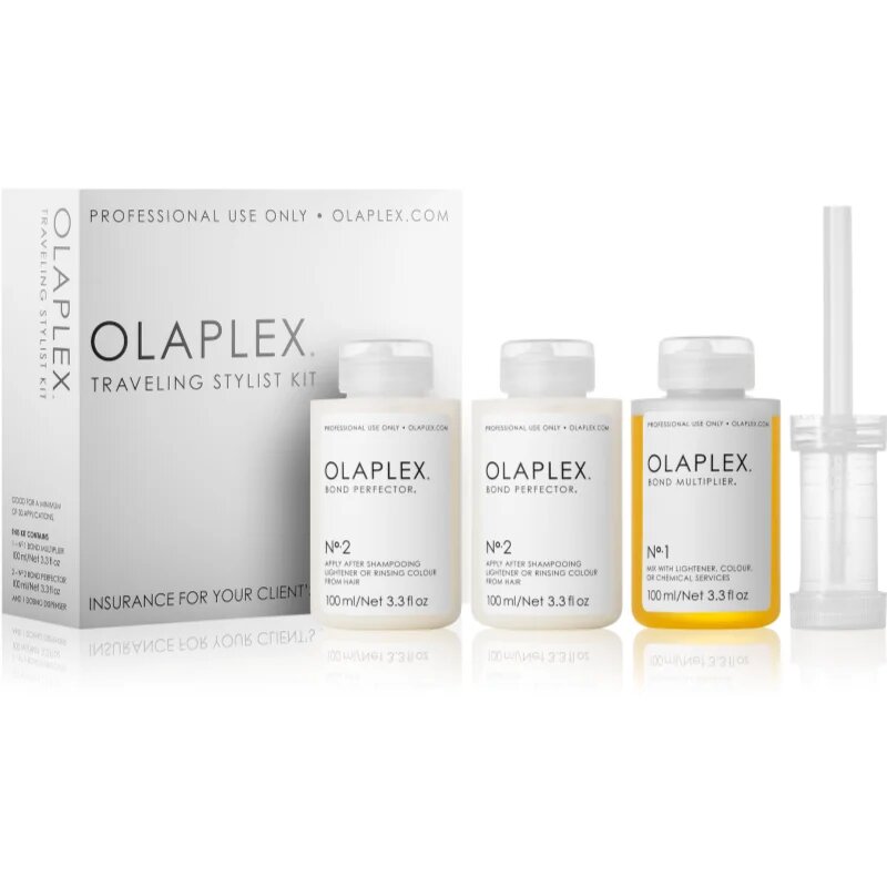 Olaplex Traveling Stylist Kit Potovalni set za razbarvane barvane in kemično obdelane lase za ženske