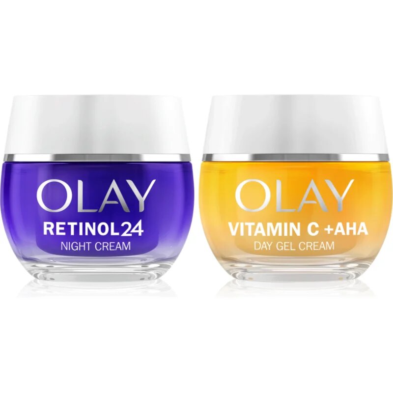 Olay Retinol 24 & Vitamin C + AHA set za nego obraza