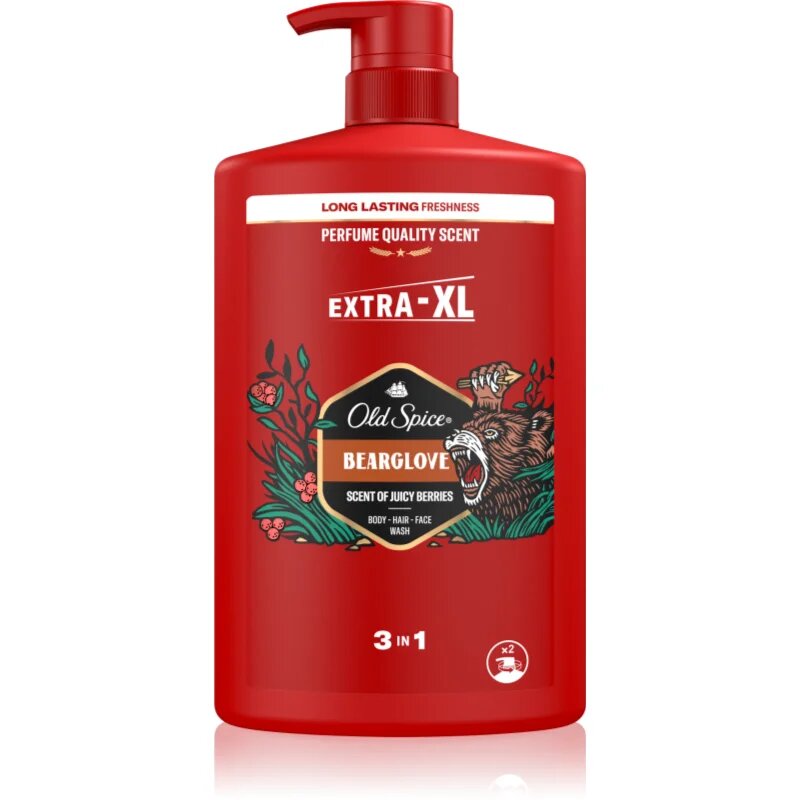 Old Spice Bearglove gel za prhanje za telo in lase 1000 ml