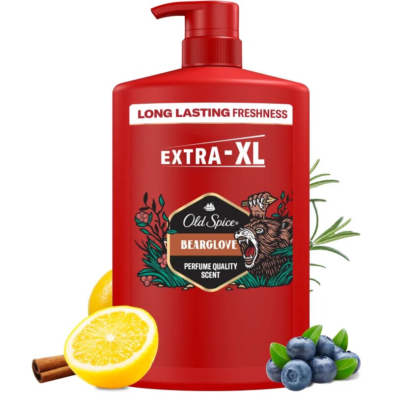 Old Spice Bearglove gel za prhanje za telo in lase 1000 ml
