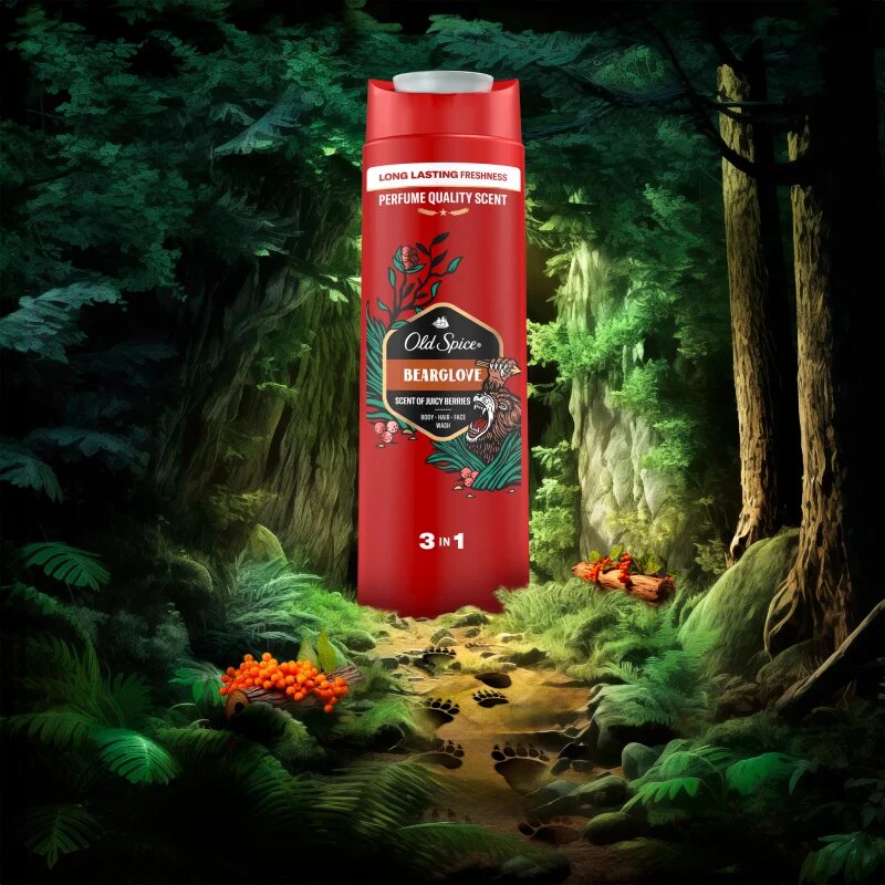 Old Spice Bearglove gel za prhanje za telo in lase 400 ml