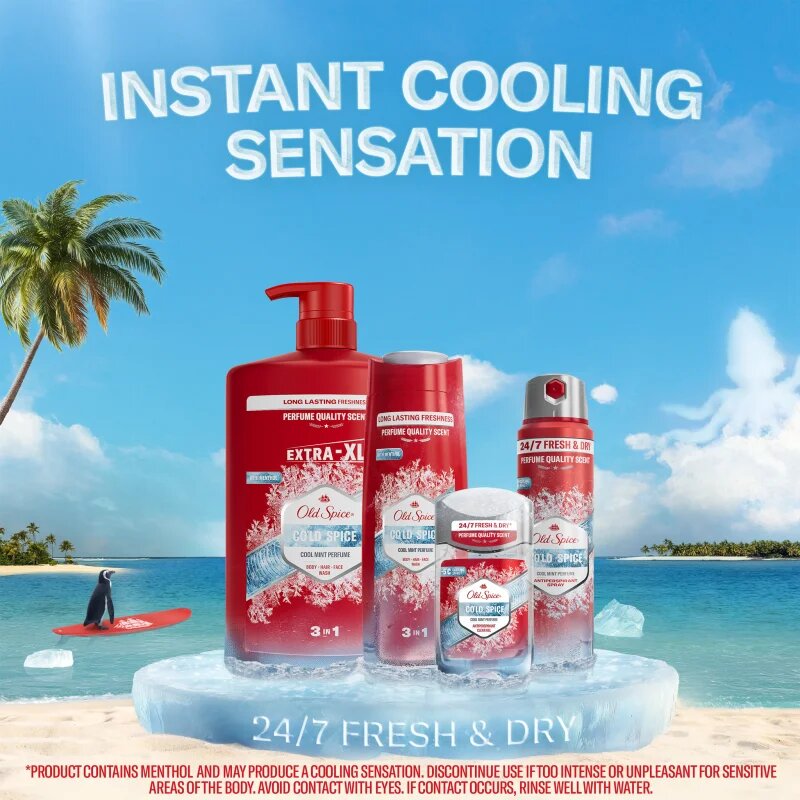 Old Spice C gel za prhanje 3v1 za moške 400 ml
