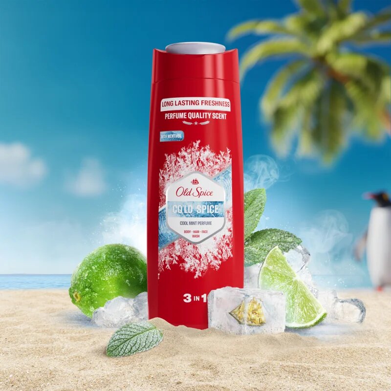 Old Spice C gel za prhanje 3v1 za moške 400 ml