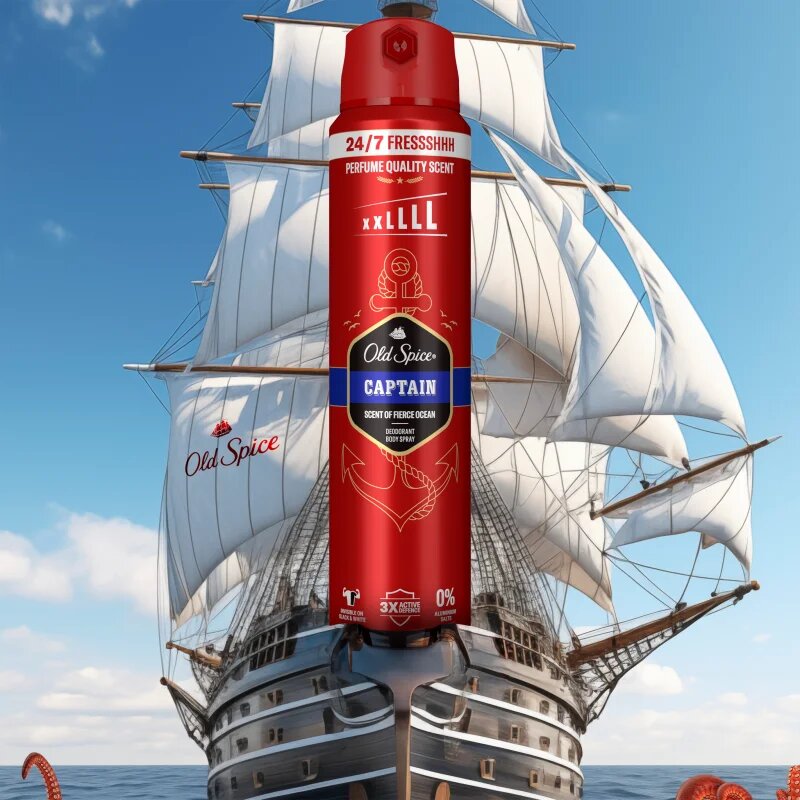 Old Spice Captain deodorant v pršilu 250 ml