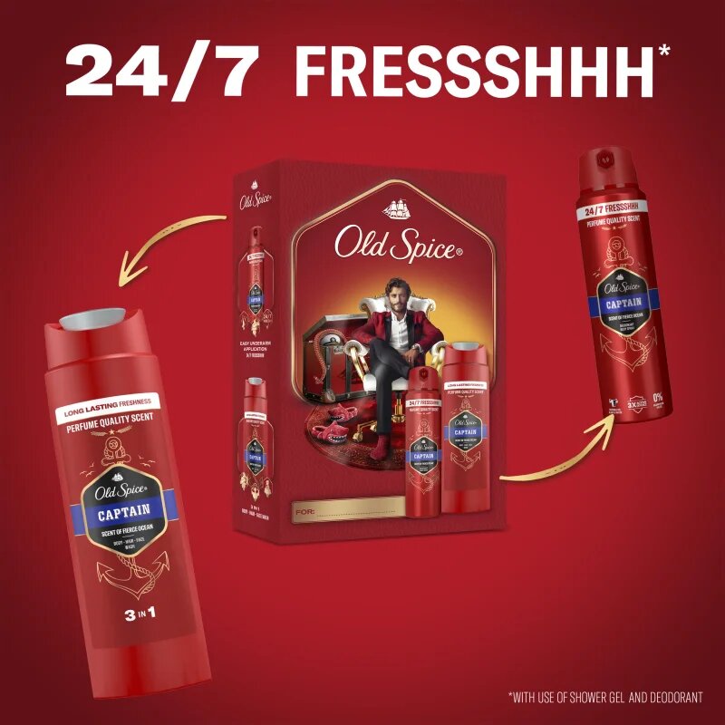 Old Spice Captain Gentleman Set darilni set za moške