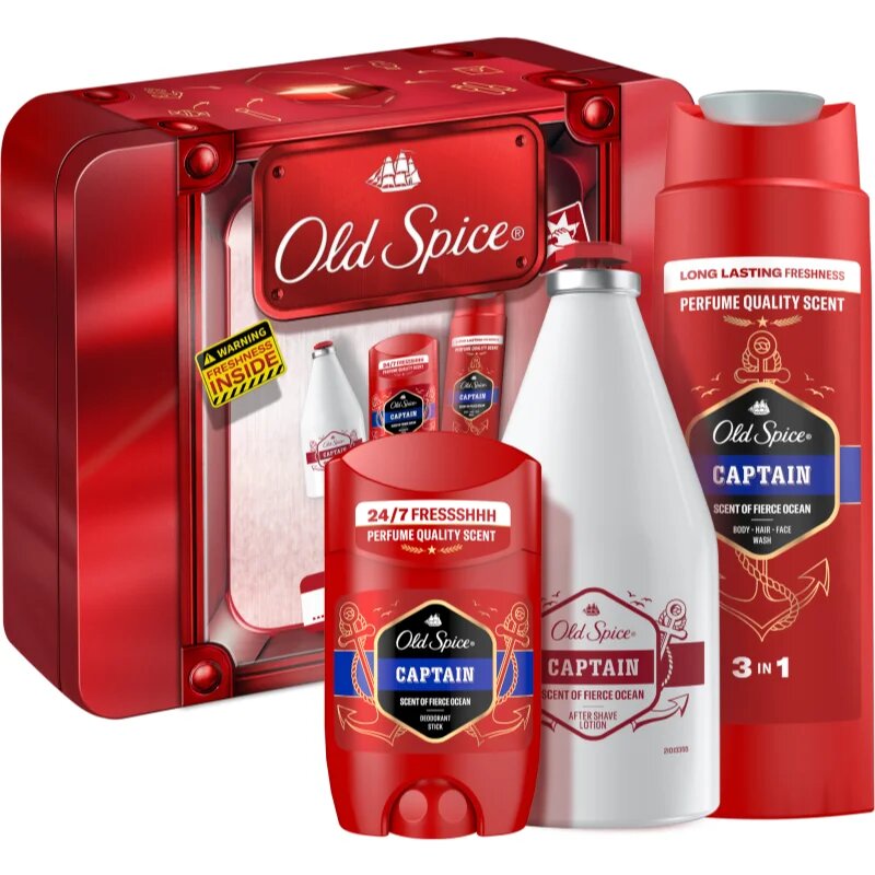 Old Spice Captain Tin Box darilni set za moške