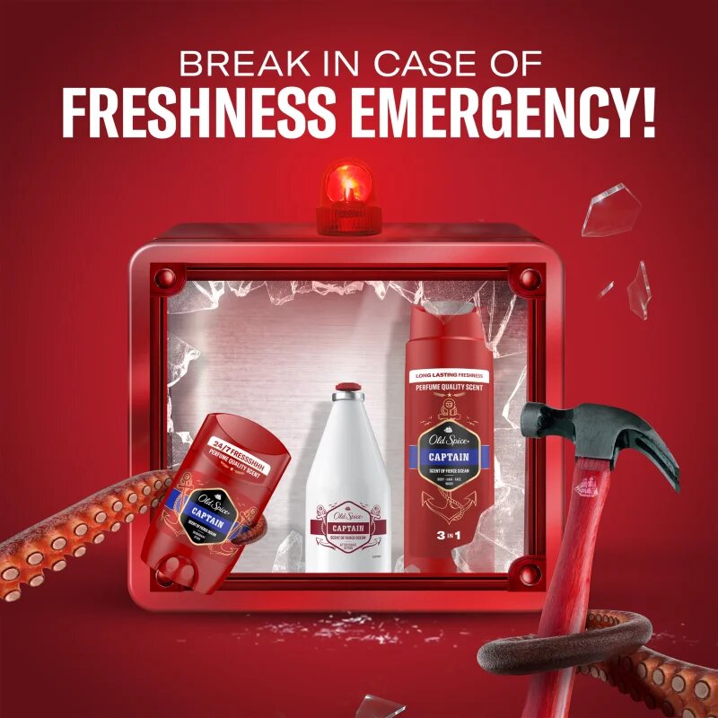 Old Spice Captain Tin Box darilni set za moške