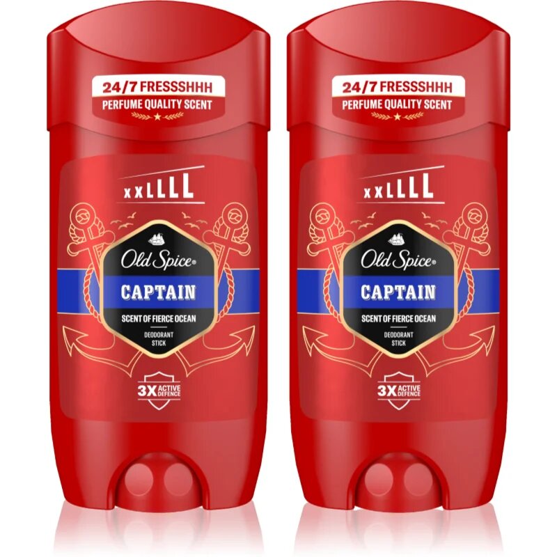 Old Spice Captain trdi deodorant za moške 2x85 ml
