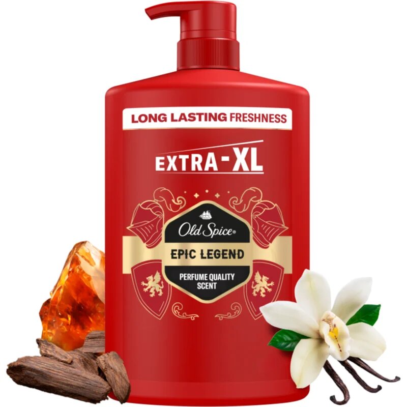 Old Spice Epic Legend gel za prhanje za obraz telo in lase za moške 1000 ml