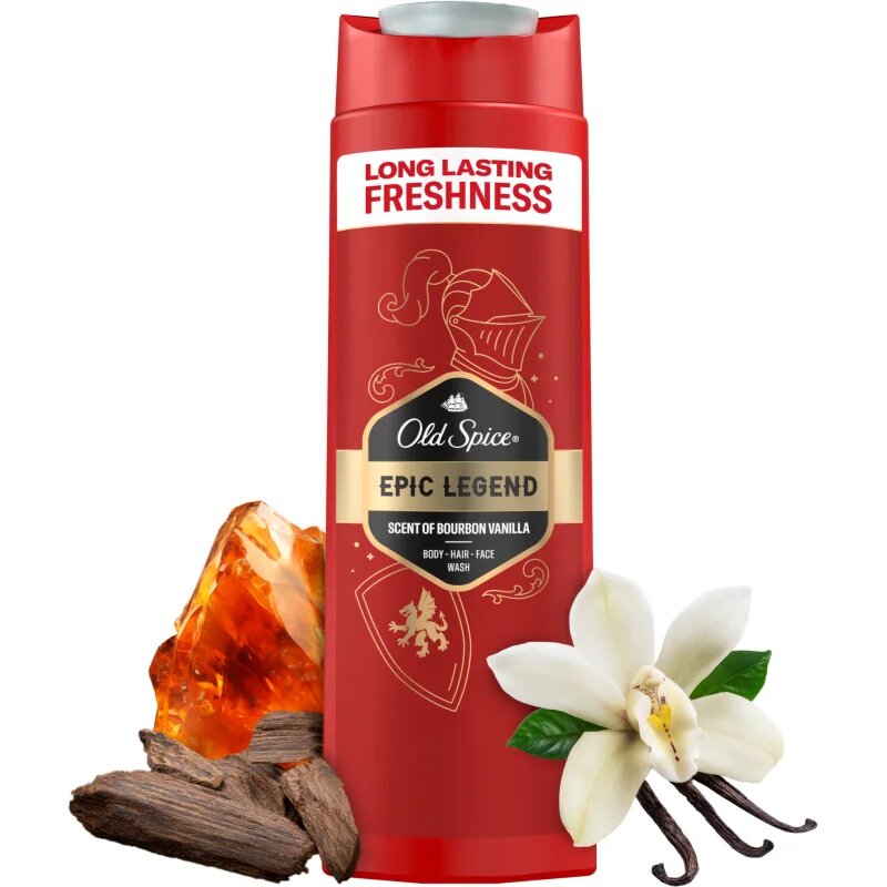 Old Spice Epic Legend gel za prhanje za obraz telo in lase za moške 400 ml