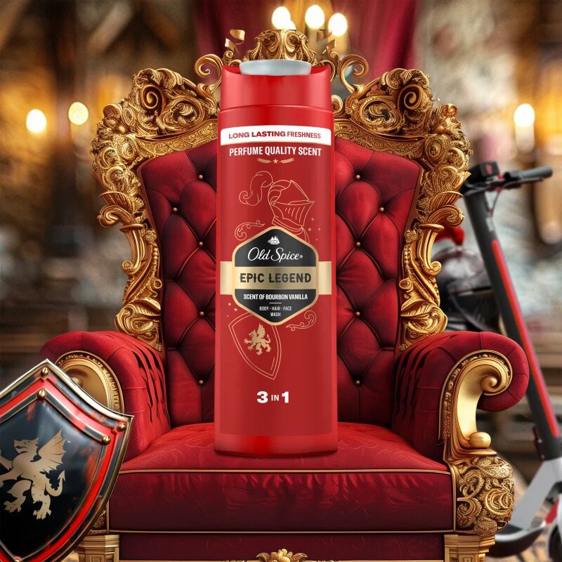Old Spice Epic Legend gel za prhanje za obraz telo in lase za moške 400 ml