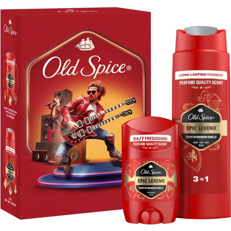 Old Spice Epic Legend Rockstar darilni set za moške