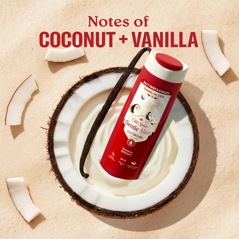 Old Spice Gentle Man's Coconut & Vanilla gel za prhanje 3v1 400 ml