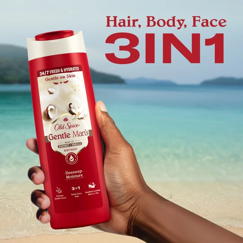 Old Spice Gentle Man's Coconut & Vanilla gel za prhanje 3v1 400 ml